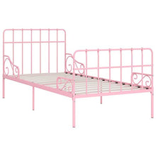 SKM Giroletto con Doghe Rosa in Metallo 100x200 cm