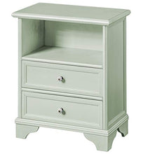 Dmora Comodino 1 vano + 2 cassetti, Legno, Grigio, 51 x 61 x 29 cm