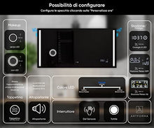 FORAM Personalizza Controluce LED Specchio - su Misura - con Interruttore e Accessori Caldo - Freddo Bianco L02