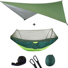 JLWS Tenda per Amaca con zanzariera Automatica per Esterni ad Apertura Rapida con Tenda da Sole Impermeabile Set Amaca Pop-up Portatile a