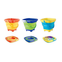 guangzhou Portatile Secchio da Spiaggia Giocattolo di Sabbia Pieghevole Pieghevole in plastica Multiuso Secchio di plastica Morbido barile Pieghevole Blu
