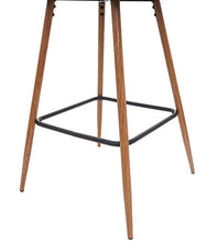 Coppia sgabelli HWC-D72 Metallo Velluto Avorio