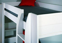 Inter Link Letto Castello in Pino Massiccio Verniciato, Bianco