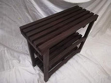 LA IBERICA Panca in Legno, Lunghezza 65 cm, Colore Mogano