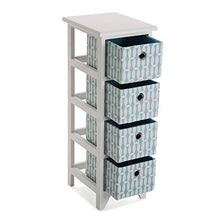 VERSA 20100076 Mobile da Bagno Cassettiera con 4 cestelli Eyra, Legno, 4 Drawers