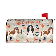 Cavalier Cavalier Dog - Copertura magnetica per cassetta postale per giardino, giardino, cortile, dimensioni standard 51 x 45 cm