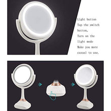 Specchio per Il Trucco, Specchi per Il Trucco del Bagno con Ingrandimento 5X Illuminato A LED - Specchio per Il Trucco con Luci 1X / 5X Specchio da Viaggio Ingrandito