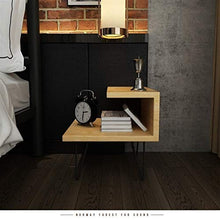 L.w.s Mobili per camera da letto Codice comodino Canada abete in legno Nordic Comodino Assemblaggio Cabinet Semplice Mobile moderno Cabinet in ferro battuto Letto in legno Bed Small Cabinet 50x50x50cm