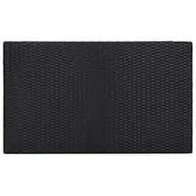 FAMIROSA Tavolo da Bar da Giardino Nero 100x60,5x110,5 cm Polyrattan