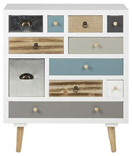 AC Design Furniture Suwen Cassettiera, Alt: 81 x L: 70 x P: 32 cm, Multicolore, Legno, 1 pz