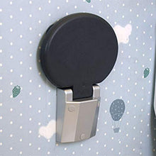 DNSJB Sgabello Pieghevole da Bagno Sgabello da Parete Pieghevole in Lega di Alluminio Nero di Sicurezza (Size : Round-30x26.5)