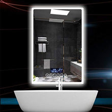 WANGYX Specchio da Bagno con luci LED Specchio per Trucco da Parete Interruttore Tattile Specchio Antiappannamento da Bagno Connessione Bluetooth