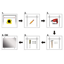 Xinyang 70x120cm Lampada a risparmio energetico per specchio da trucco a parete con specchio a LED con pulsante a sfioramento anti-appannamento impermeabile