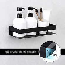 KES Mensole Doccia 2 Pezzi Mensole da Muro per Bagno Mensola da Bagno 30CM Montaggio a Parete Acciaio inossidabile SUS304 Opaco Nero, BSC205S30ADG-BK-P2