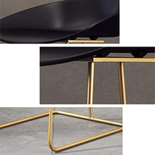 YS Sedia Sgabello da Bar Sedile Bar, Iron Art High Nordic Home Dining Leisure Pp Seat Moderno Semplice,Bianca,70 cm
