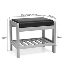 Mobili per la casa e Giardino Scarpiera Scarpiera con Panca e Cuscino da Tavolo sollevabili,Sgabello Cambio in Legno,Panca per ripostiglio Ottomani da Cucina (Dimensioni : L85XW33.5XH40CM)