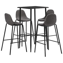SKM Set da Bar 5 pz in Tessuto Grigio Talpa F