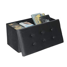 WOLTU Panche Contenitore per Ingresso Cassapanca Pieghevole Ottomane in Velluto, Max Portata Statica di 300 kg, 80 L, 76x37,5x38 cm Grigio SH70gr
