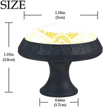 Bilance giapponesi geometriche in stile Art Nouveau retrò Pomelli per Porta Set di 4 Pomelli per Mobili Manopole per Cassetti Cucina Armadio Vetro