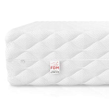 Materasso FDM CRETE 120x200 a molle insacchettate di alta qualità e doppio strato di cocco 7 zone differenziate Altezza 27 cm Rigidità H5 H3 Oeko-Tex Rivestimento Premium sfoderabile e lavabile
