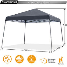 ABCCANOPY Gazebo Pop Up Gazebo portatile Instant Shelter Outdoor Baldacchini Bonus Borsa con ruote, 4 sacchi pesi, pali e corde