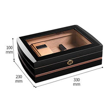 YHNJI Cigar Box Humidor per Approx, con scatola di sigari di legno dell'umidificatore e dell'igrometro