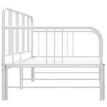 FAMIROSA Telaio Divano Letto Estraibile Bianco in Metallo 90x200 cm
