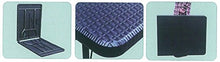 set tavolo pieghevole + 6 sedie pieghevoli da giardino terrazzo in rattan wengè marrone