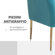 homcom Divano 2 Posti Seduta Imbottita Schienale e Braccioli, Arredamento Soggiorno, Sala, Ufficio, Verde, 124x73x76cm