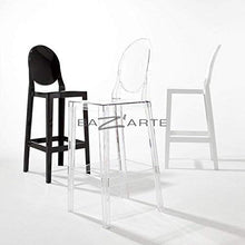 Kartell One More Please Sgabello, 2 Pezzi, Cristallo, Altezza seduta 75 cm