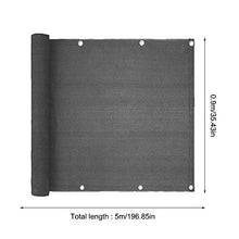Hapeisy - Schermo per balcone da 16,4 x 9,6 m, rete di sicurezza per parabrezza, per portico, cortile, balcone, include corda da 1,6 m e 24 fascette per cavi