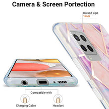Custodia in TPU (IMD marmore) per Samsung Galaxy A42 5G, colore: Viola