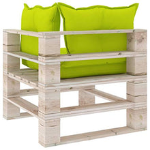 FAMIROSA Divano Angolare da Giardino in Pallet con Cuscini Legno di Pino-6065