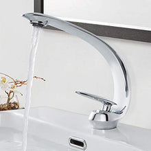 BONADE Rubinetto miscelatore per lavabo, rubinetto, rubinetto, miscelatore per lavabo, in ottone cromato, monocomando, per bagno