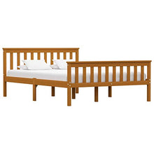 SKM Giroletto con 2 Cassetti Marrone Miele Legno di Pino 140x200 cm (34.85kg)