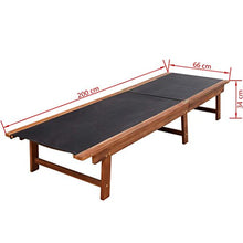vidaXL Legno Acacia Set Lettino Sole 3 pz Giardino Spiaggia Sdraio Prendisole