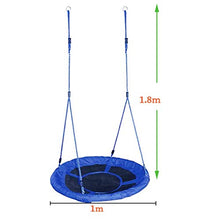 Amaca da giardino all'aperto Altalena for uccelli a forma di piatto Sedia for bambini regolabile for bambini Cestello pensile sicuro e resistente Indoor e Outdoor Altalena for bambini Altalena Parco g