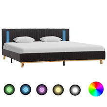 SKM Giroletto con LED Grigio Scuro in Tessuto 180x200 cm (29.5kg)