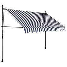 vidaXL Tenda da Sole Retrattile Manuale con LED 300 cm Crema