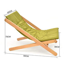 BJYG Sedia a Sdraio Mini divanetto Giapponese Divano Pigro Tempo Libero Balcone Poltrona Chaise Longue Pieghevole (Colore: Verde)