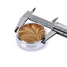 Royal Paisley - Contenitore rotondo per pillole, 3 scomparti, in metallo, per medicina e vitamine, per viaggi all'aperto