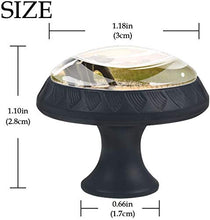Elephant Sunrise Wildlife Pomelli per Porta Set di 4 Pomelli per Mobili Manopole per Cassetti Cucina Armadio Vetro