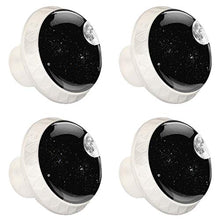Galaxy Space Universe Moon - Pomelli per cassettiere e cassetti, in vetro, per mobili da bagno, comò e credenza