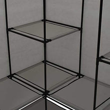 mewmewcat Armadio Angolare Grigio 130x87x169 cm