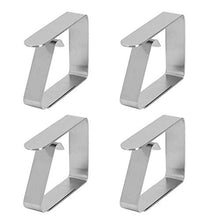 Weikeya - Clip per tovaglia, in acciaio INOX 430, 6,5 x 5 x 1,5 cm