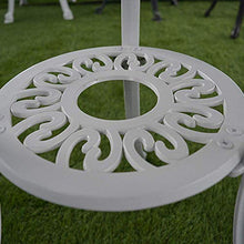 Prodotti Set bistrot Rotondo a 2 posti Tavoli e sedie in Alluminio pressofuso per Esterni, Cortile, Giardino, terrazza, tavoli e sedie da negoziazione in Metallo per Il Tempo Libero, per Balcone/Pra