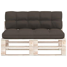 Buyounger Cuscini per Divani su Pallet 2 pz Grigio Talpa