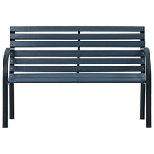 E E-NICES Panchina da Giardino 120 cm Grigia in Legno