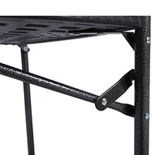 Chicreat Tavolino sospeso da balcone, ribaltabile, nero