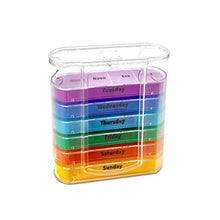 DOITOOL Contenitore per pillole da viaggio settimanale 28 scomparti portapillole organizer in plastica per medicine e medicinali, per viaggi HOM